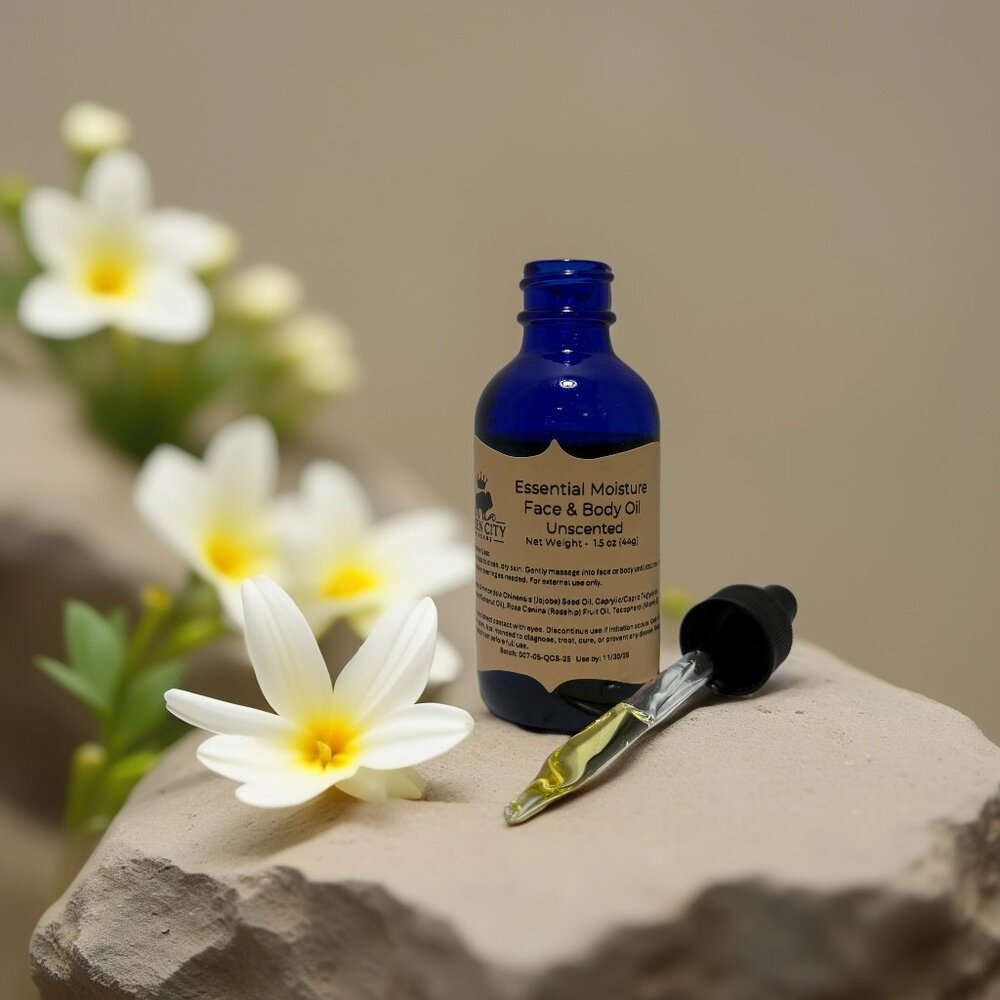 Small-Batch Hydration | Unscented Face and Body Oil from QCS - 1.7 fl oz